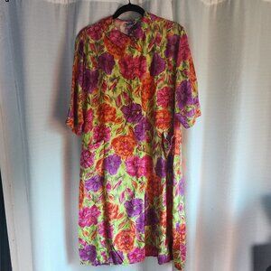 Vintage 60s/70s Styloungers Floral Housecoat – Size M/L (Estimate)